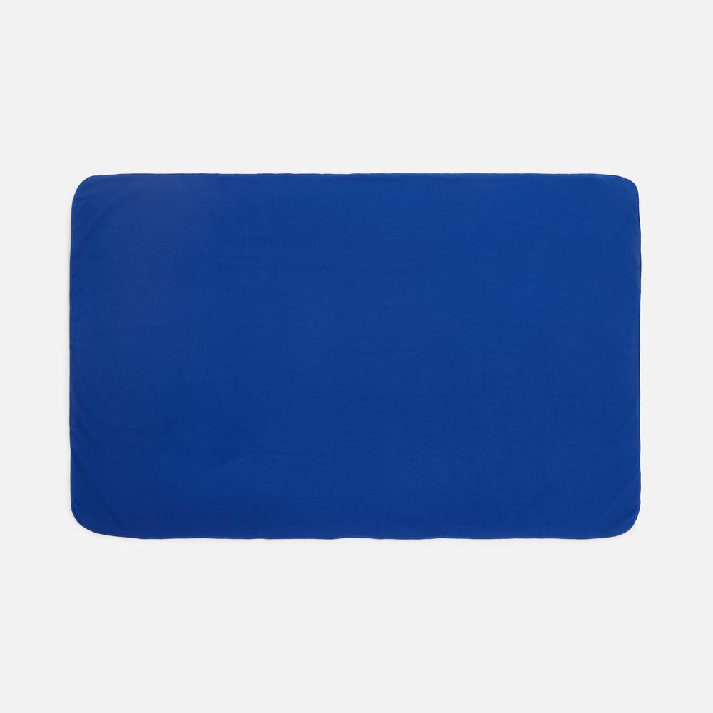 Флисовый плед Warm&Peace XL, ярко-синий — изображение 4