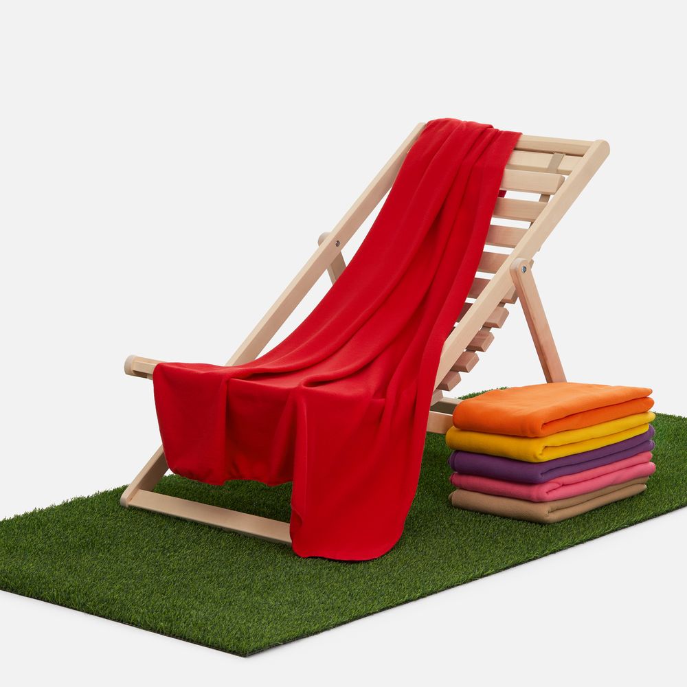 Флисовый плед Warm&Peace, красный — изображение 6