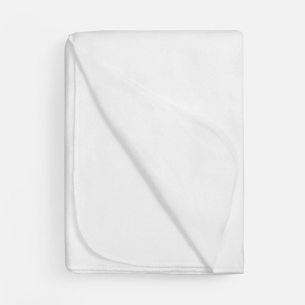 Флисовый плед Warm&Peace XL, белый — изображение 2