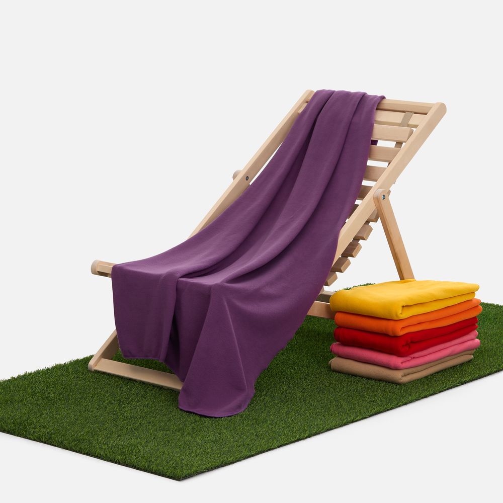 Флисовый плед Warm&Peace XL, фиолетовый — изображение 6