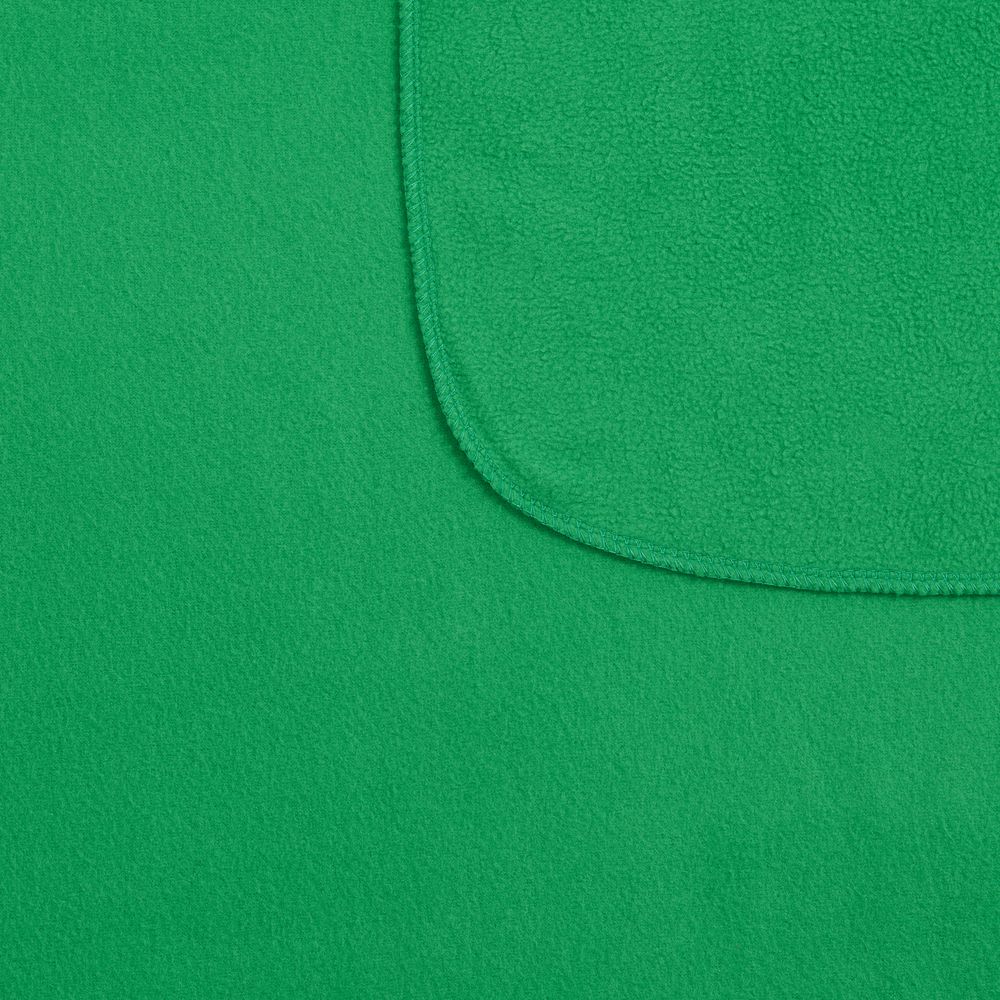 Флисовый плед Warm&Peace XL, зеленый — изображение 3