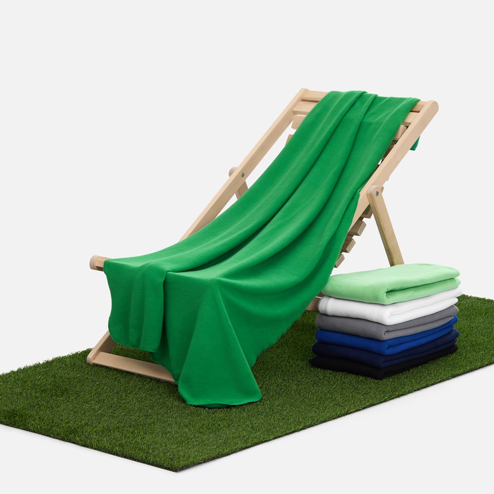 Флисовый плед Warm&Peace XL, зеленый — изображение 6