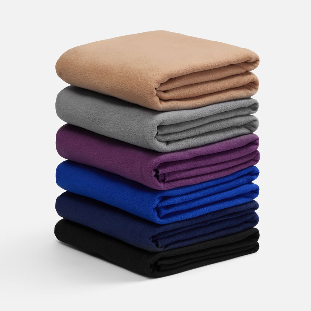 Флисовый плед Warm&Peace, черный — изображение 7