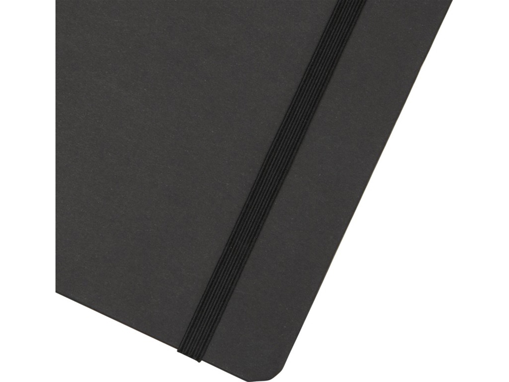 Holm блокнот формата А5 из каменной бумаги с линованными страницами - сплошной черный — изображение 5