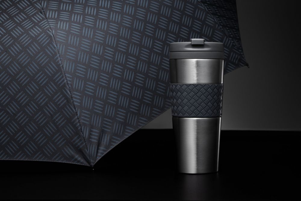 Зонт складной Hard Work, серый — изображение 6