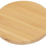 Беспроводное зарядное устройство из бамбука Cap, натуральный