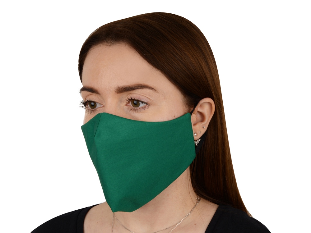 Маска для лица многоразовая, зеленый — изображение 2