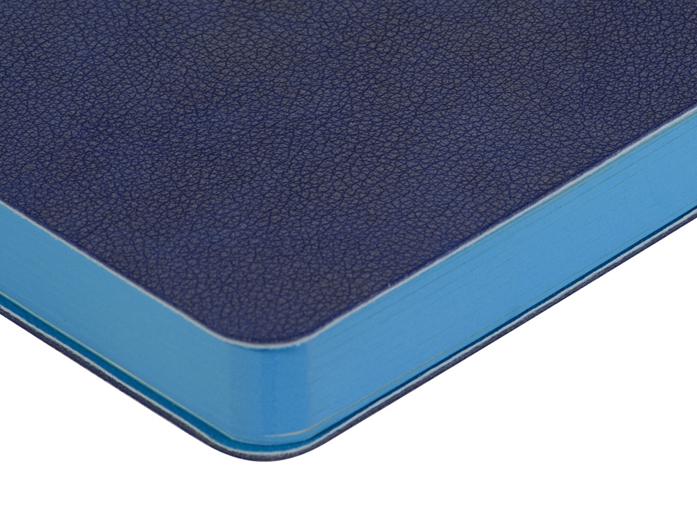 Ежедневник А5 датированный Boston 2026, синий с голубым обрезом — изображение 4