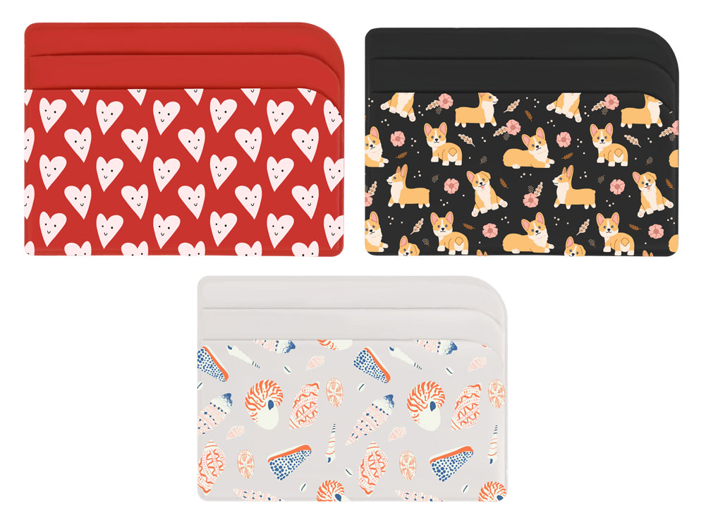 Картхолдер для 3-х карт с возможностью полноцветной УФ-печати, софт-тач