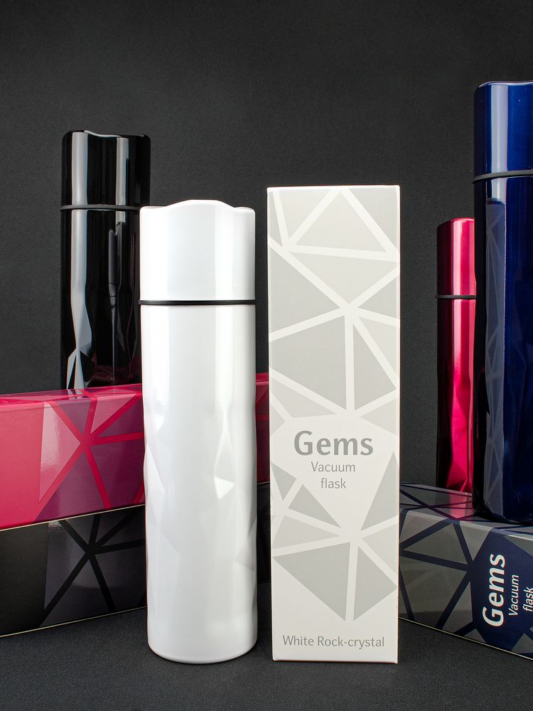 Термос Gems White Rock Сrystal, белый горный хрусталь — изображение 11