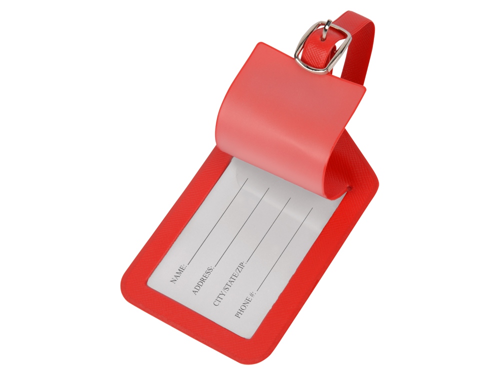 Багажная бирка Weekend из ПВХ, красный — изображение 2