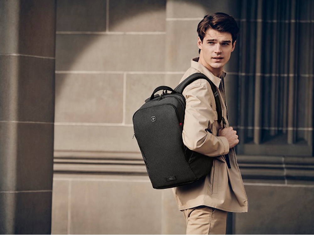 Рюкзак WENGER MX Light 16, серый, 100% полиэстер, 31х20х44 см, 21 л — изображение 9