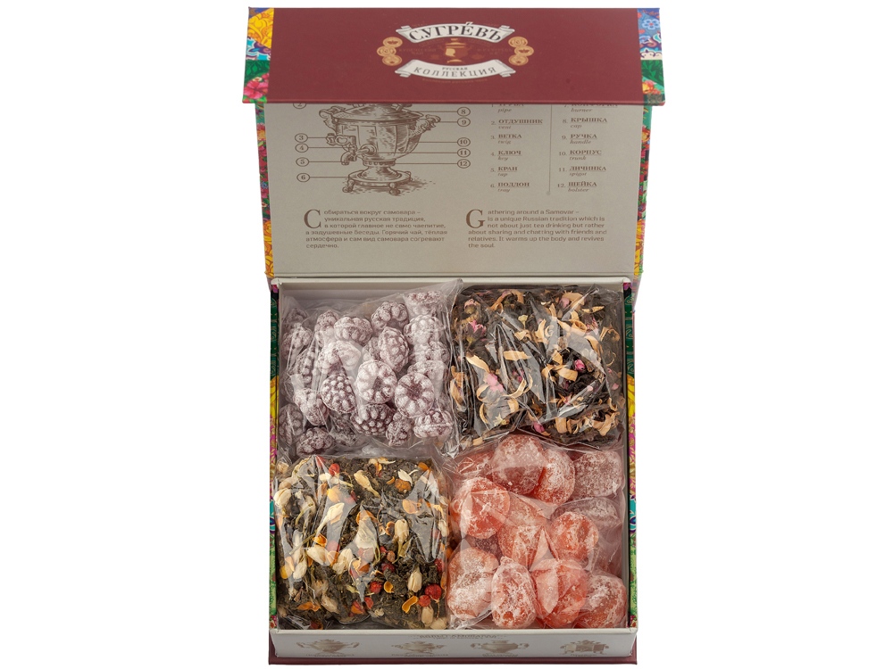 Подарочный набор c купажами чая и сладостями Весенние птицы — изображение 2