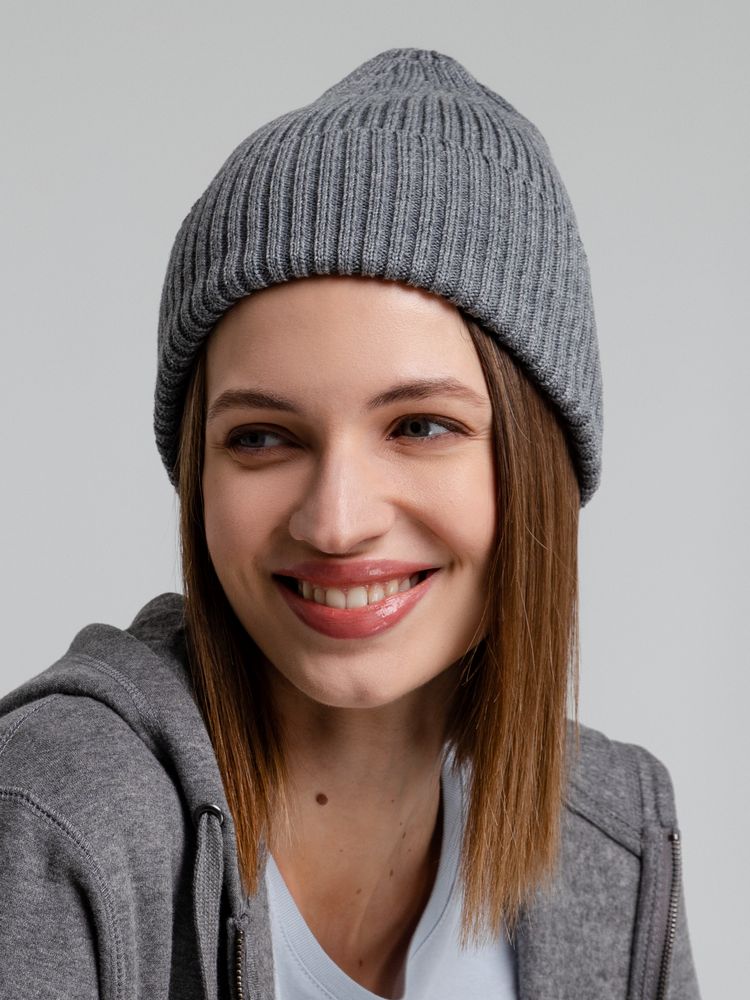 Шапка Stout, серый меланж — изображение 9