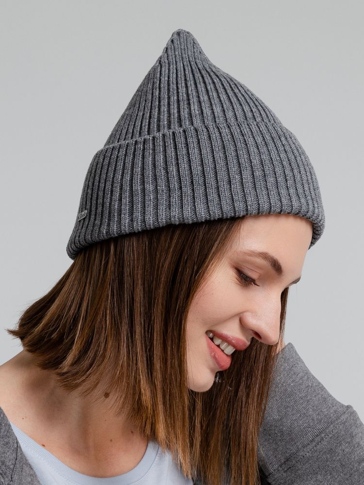 Шапка Stout, серый меланж — изображение 8