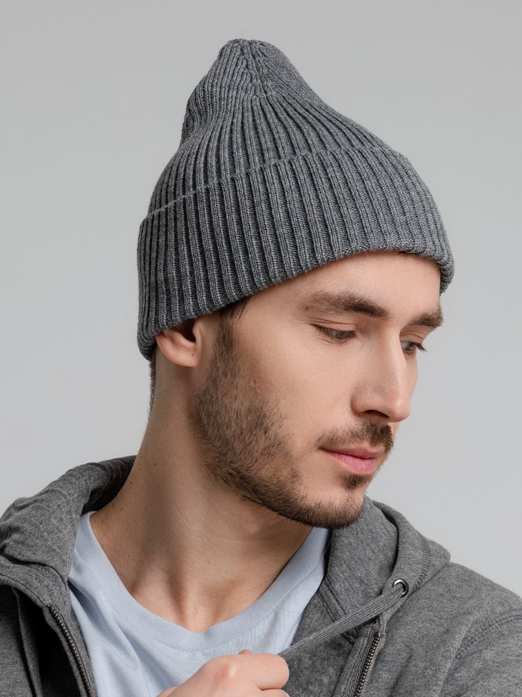 Шапка Stout, серый меланж — изображение 6