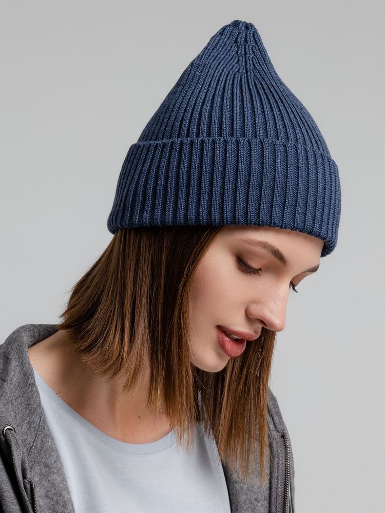 Шапка Stout, синий меланж — изображение 7