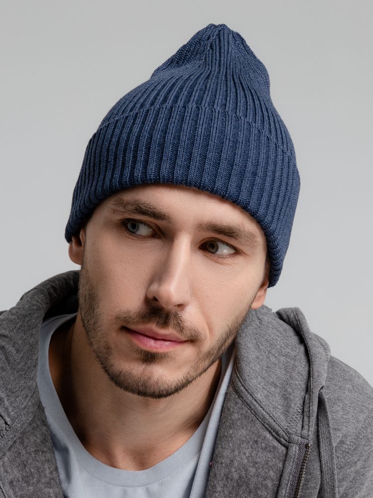 Шапка Stout, синий меланж — изображение 6