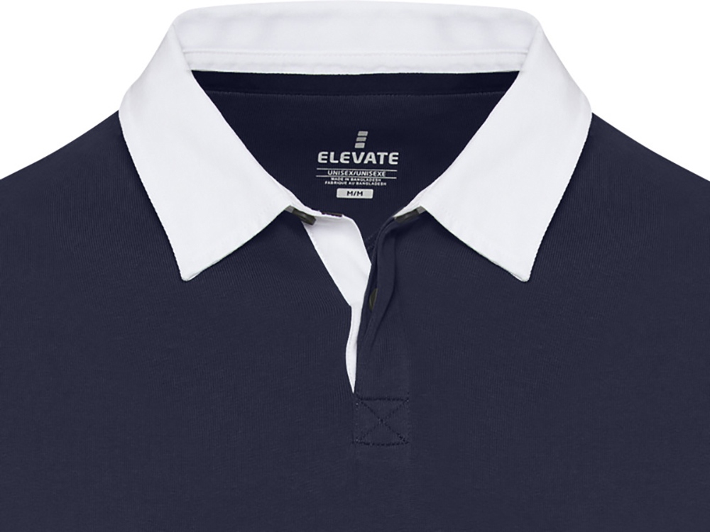 Clyde толстовка-поло унисекс для регби - Темно - синий / Белый — изображение 4