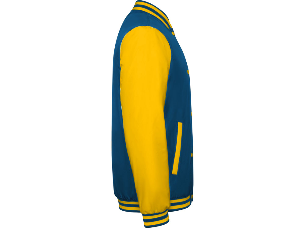 Бомбер утепленный California унисекс, кобальтовый/золотисто-желтый — изображение 4