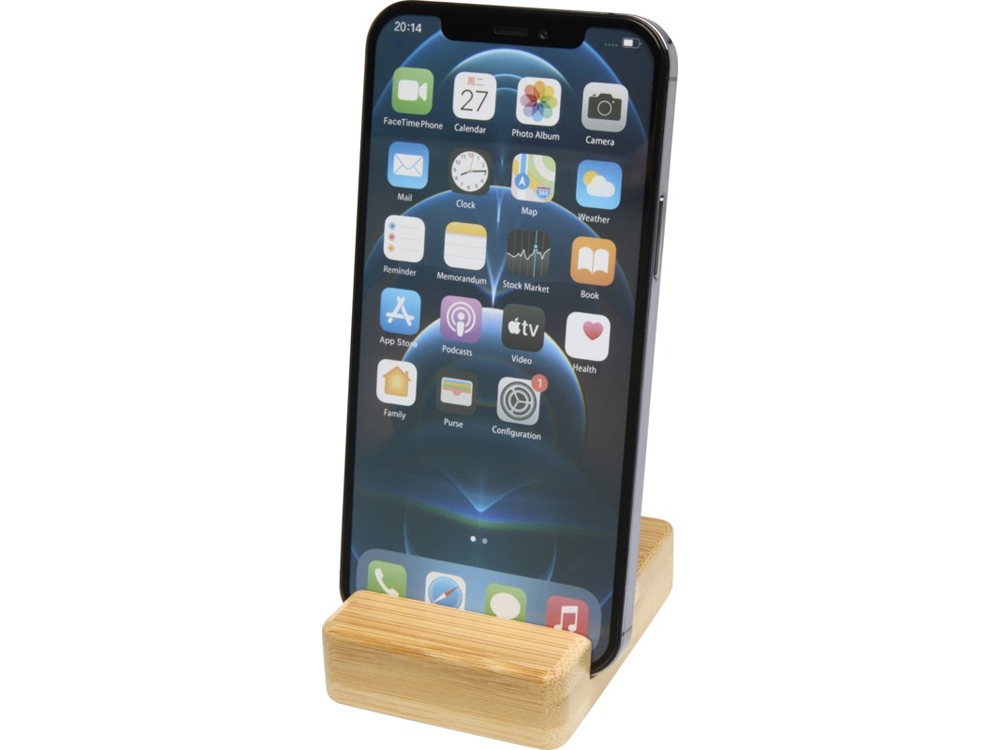 Ebla бамбуковая подставка для телефона — изображение 4