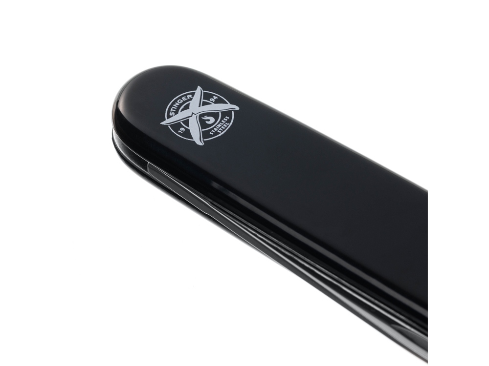 Нож перочинный Stinger, 90 мм, 2 функции, материал рукояти: АБС-пластик (черный) — изображение 8