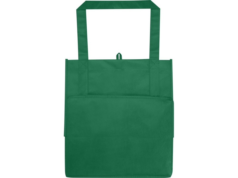 Liberty эко-сумка с прочным днищем объемом 6 л из нетканого материала, переработанного по стандарту GRS, зеленый — изображение 3