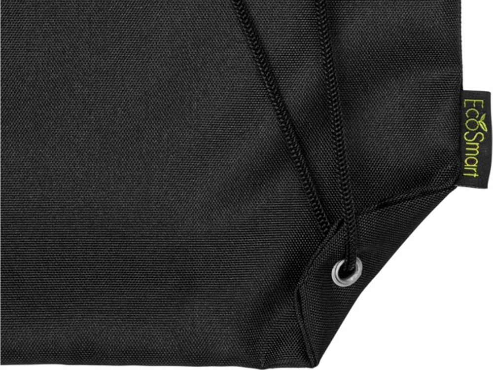 Рюкзак со шнурком Oriole из переработанного ПЭТ, черный — изображение 5