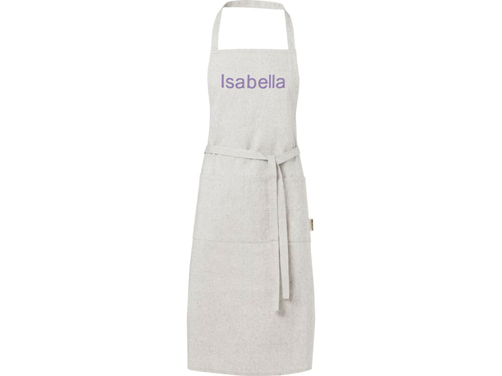 Pheebs 200 g/m2 recycled cotton apron, серый яркий — изображение 5