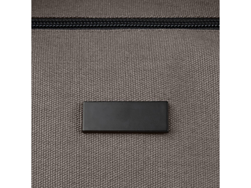 Спортивная сумка Joey из брезента, переработанного по стандарту GRS, объемом 25 л, серый — изображение 5