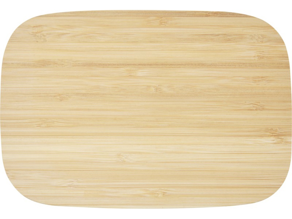 Tite Контейнер для обеда из нержавеющей стали с бамбуковой крышкой, серебристый — изображение 2