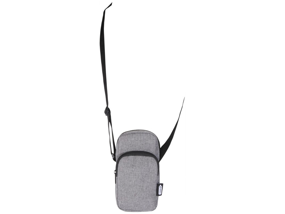 Сумка для телефона Ross из переработанного материала, серый яркий — изображение 5