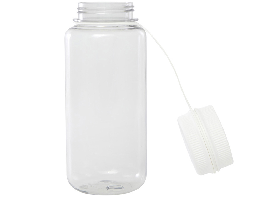 Спортивная бутылка Ryder из переработанного ПЭТ-пластика объемом 900 мл с многофункциональной крышкой, сертифицированная RCS - Белый — изображение 5