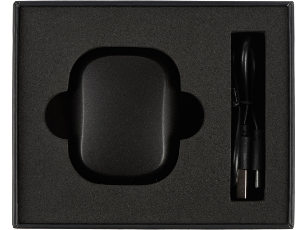 Беспроводные наушники с шумоподавлением c подсветкой лого Lites, черные — изображение 5