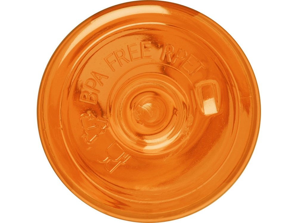 Бутылка для воды Sky из переработанной пластмассы объемом 650 мл - Оранжевый — изображение 4