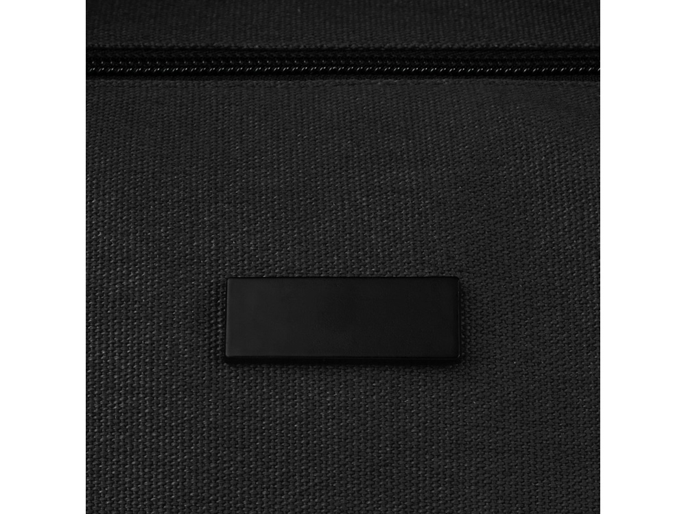 Спортивная сумка Joey из брезента, переработанного по стандарту GRS, объемом 25 л, черный — изображение 5