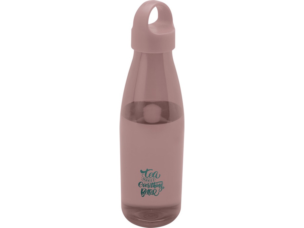 Bergen бутылка для воды объемом 800 мл из переработанной пластмассы, пыльно-розовый — изображение 4