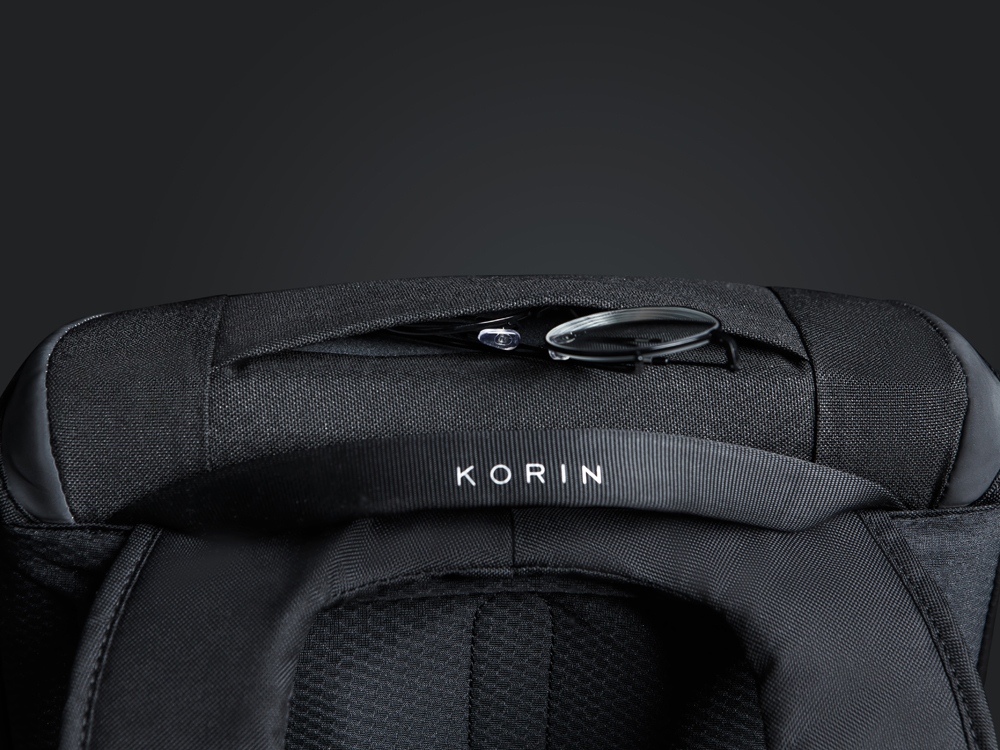 Водостойкий антикражный рюкзак Clickpack для ноутбука 15.6, черный — изображение 10