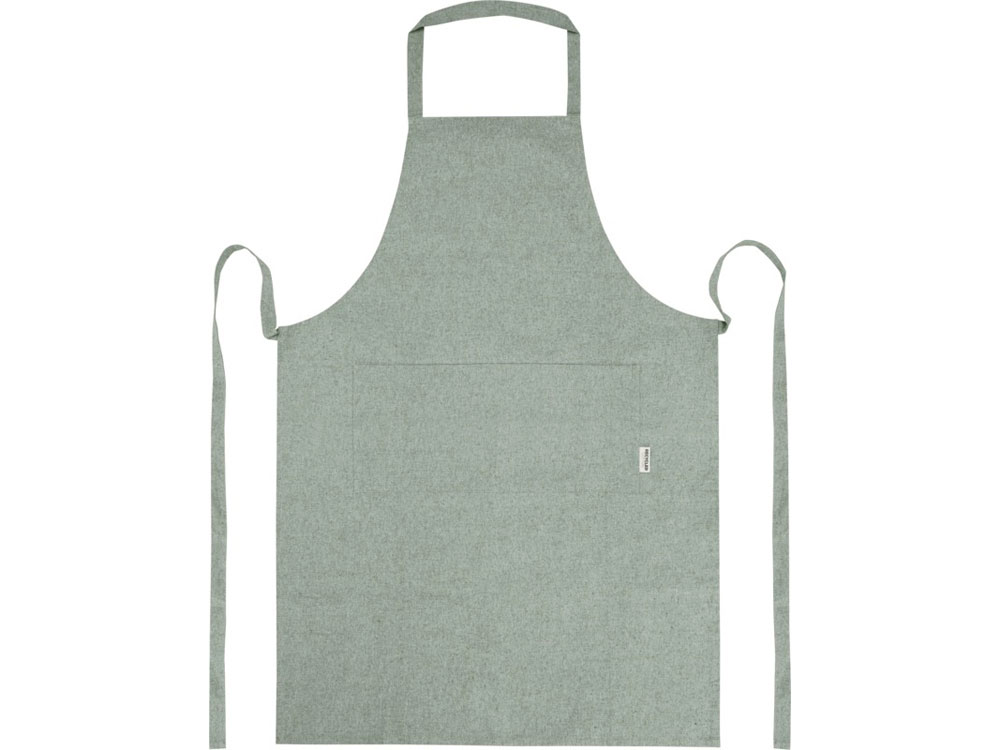 Pheebs 200 g/m2 recycled cotton apron, зеленый яркий — изображение 2