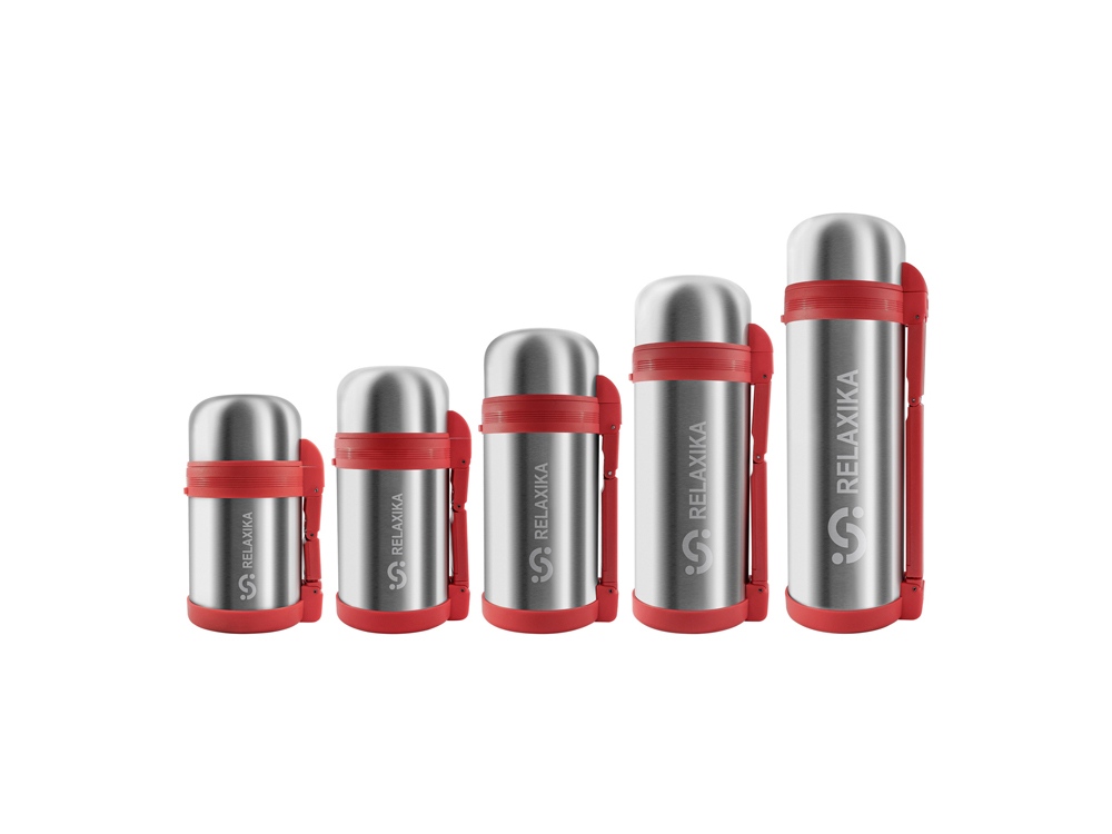 Термос универсальный (для еды и напитков) Relaxika 201, 800 мл, стальной — изображение 14