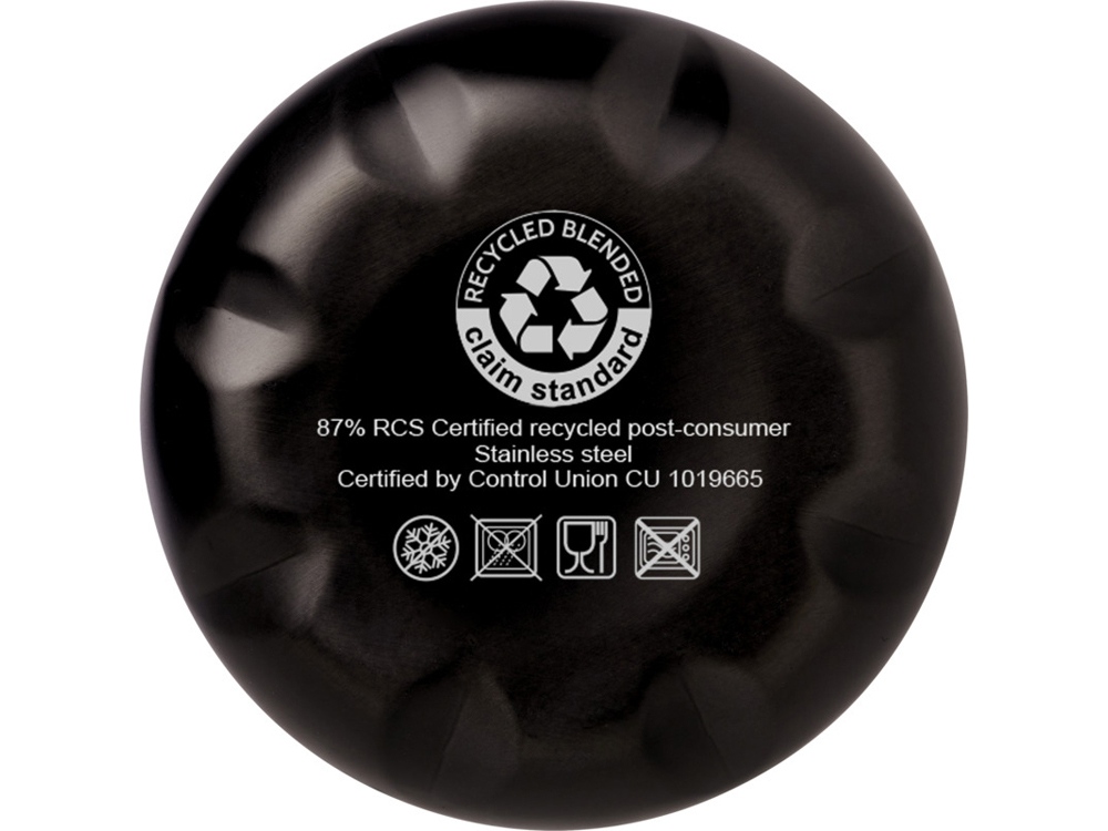 Бутылка Cove из переработанной нержавеющей стали, с вакуумной изоляцией, 500мл - Титановый — изображение 4