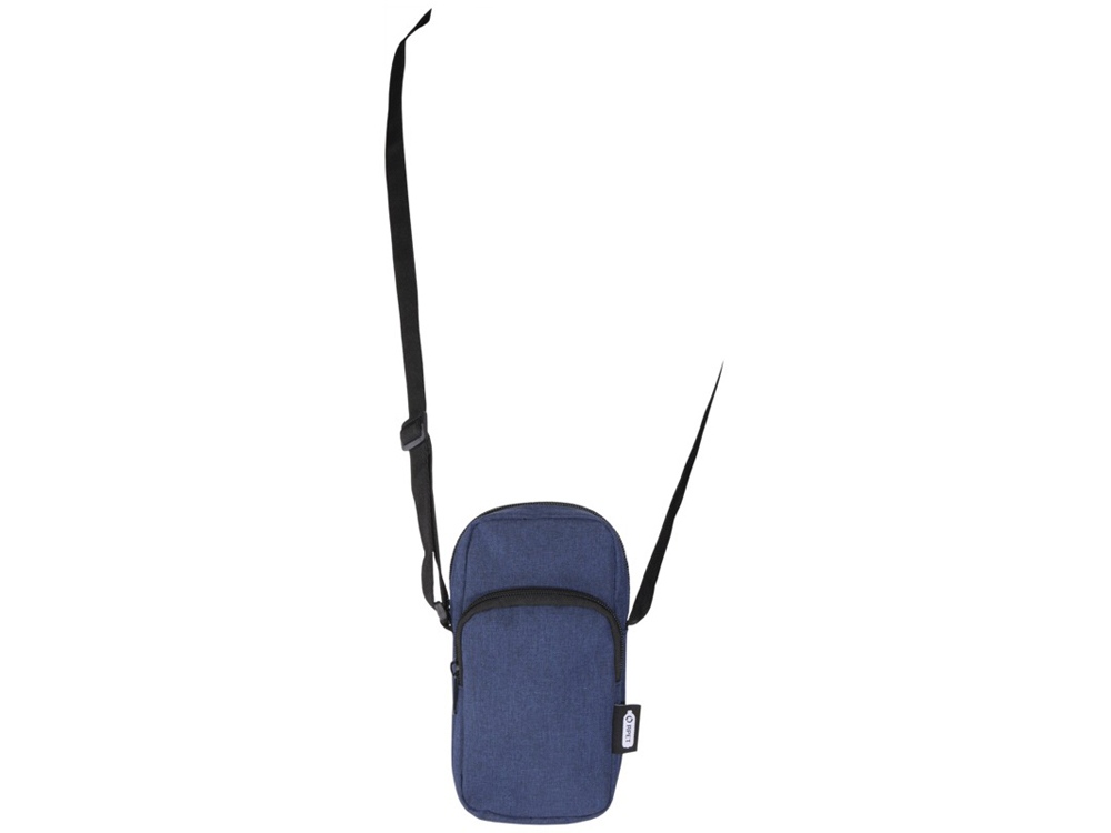 Сумка для телефона Ross из переработанного материала, синий navy — изображение 5