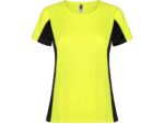 Футболка Shanghai женская, неоновый желтый/черный