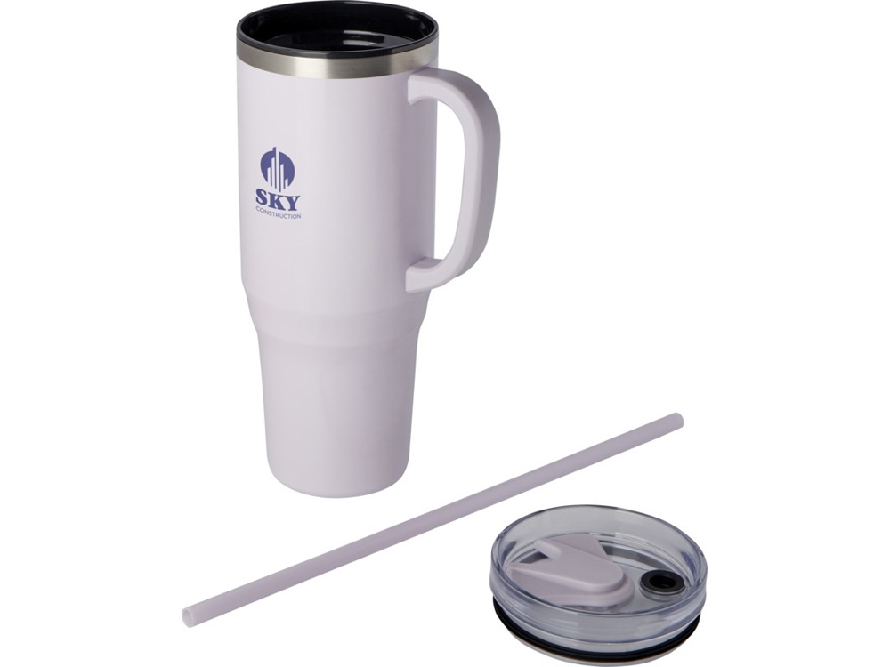 Melbourne кружка 1200 мл, сертифицированная согласно RCS, с соломинкой - Пурпурный — изображение 7