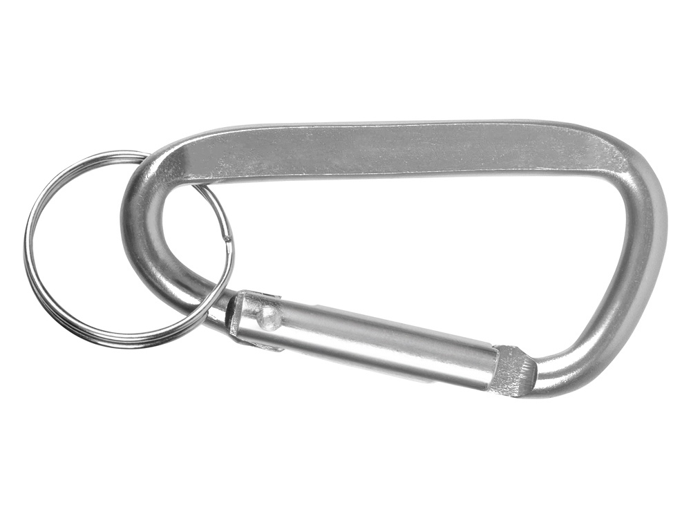 Брелок-карабин из переработанного алюминия Alumina, серебристый — изображение 2