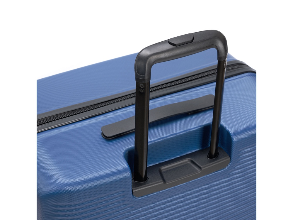 Чемодан TORBER Caspian, тёмно-синий, ABS-пластик, 43 х 26 х 68 см, 64 л — изображение 5