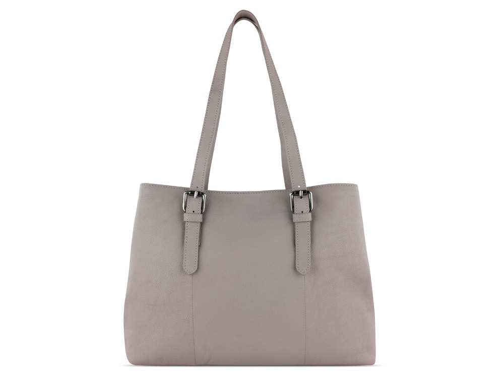 Сумка женская BUGATTI Bella, бежевая, воловья кожа/полиэстер, 33х14х25 см — изображение 5