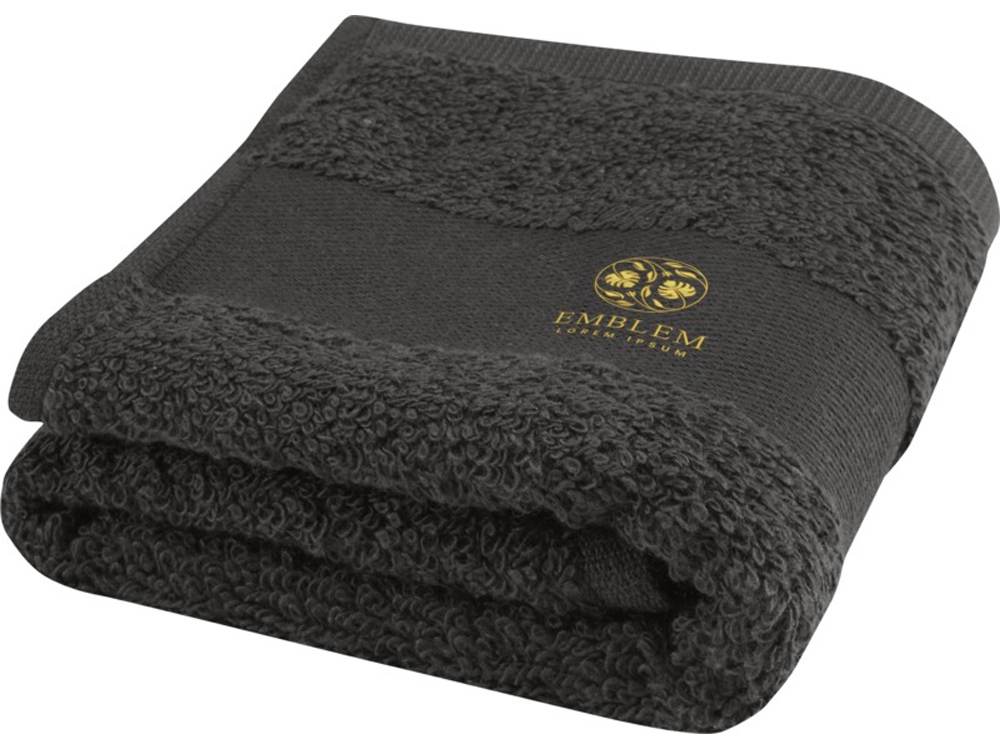 Хлопковое полотенце для ванной Sophia 30x50 см плотностью 450 г/м2, антрацит — изображение 4