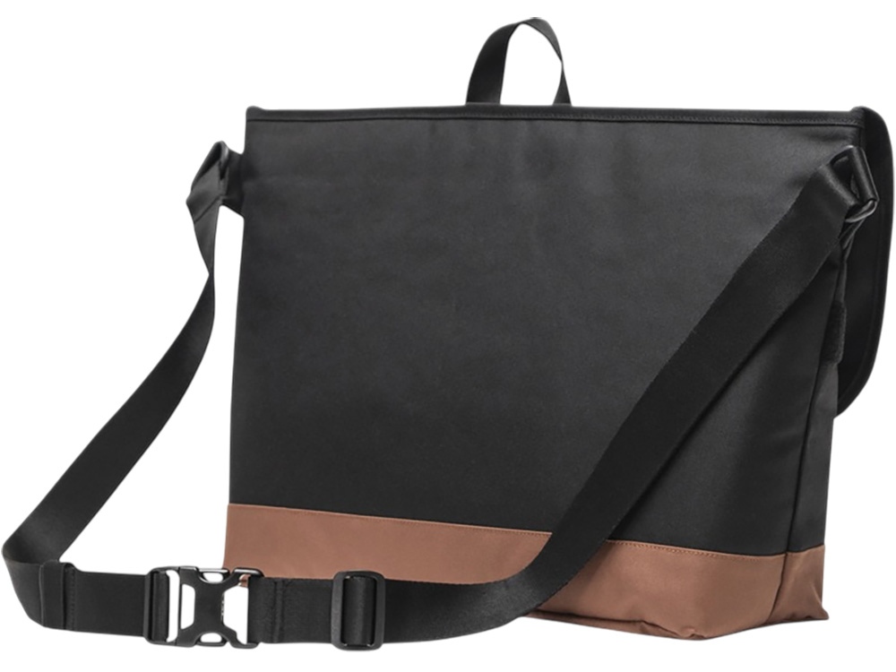 Сумка-мессенджер Herschel Cove из переработанного материала 22,5 л - сплошной черный — изображение 3