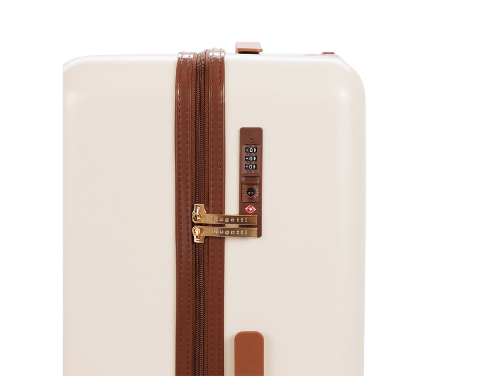 Чемодан BUGATTI Amelia, бежевый, поликарбонат / АБС-пластик, 50х29х76 см, 85 л — изображение 7